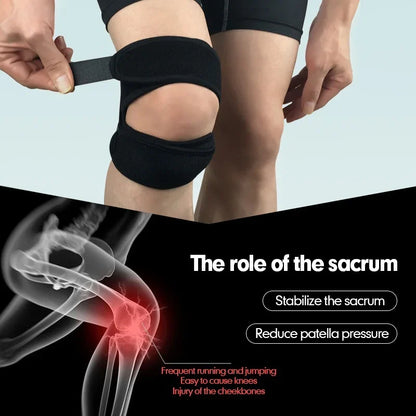 1 PCS Adjustable Sports Knee Pad Patella Band Elastic Bandage Band Football Basketball Sports Knee Pad Fitness Sport Knee Brace