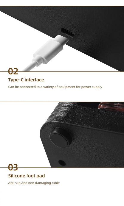 250ml Flame Fireplace Aroma Humidifier Colorful Light Aromatherapy Essential Oil Diffuser with Timed Auto Off for Home Bedroom