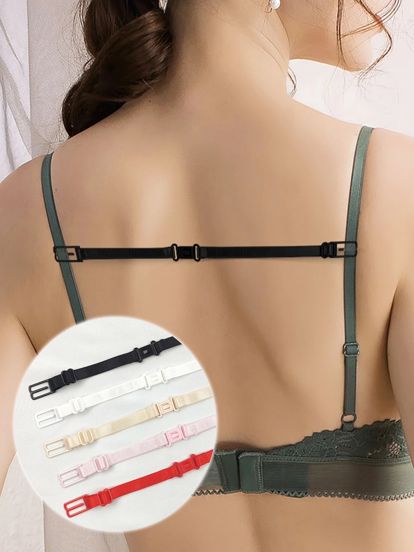 Underwear anti slip strap, shoulder strap, anti drop bra strap, bra strap, multi ribbon pin