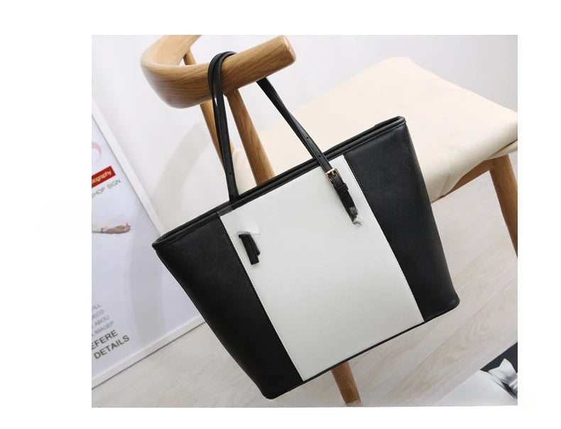 Women Large Capacity Bucket Tote Bag Shoulder Handbag Mommy Bag Work Travel Casual Purse