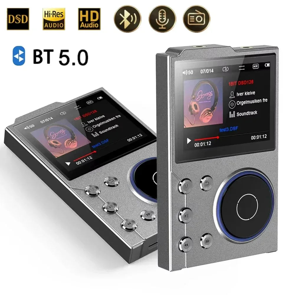 Hi-Fi Digital Audio MP3 Player Lossless DSD High Definition Portable MP3 Music Player Built-in 16GB Walkman Supports 20 Language