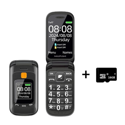 Mafam F899 Small Cover Folded Elderly Mobile Phone For Seniors Dual Display SOS Button Fast Quick Call Anti-Scratch Low Price