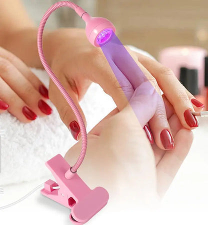 LED Nail Lamps 3W Flexible Gooseneck Lamp Quicky Dry Nail Manicure Dryer Gel Polish Curing Light for Gel Nails