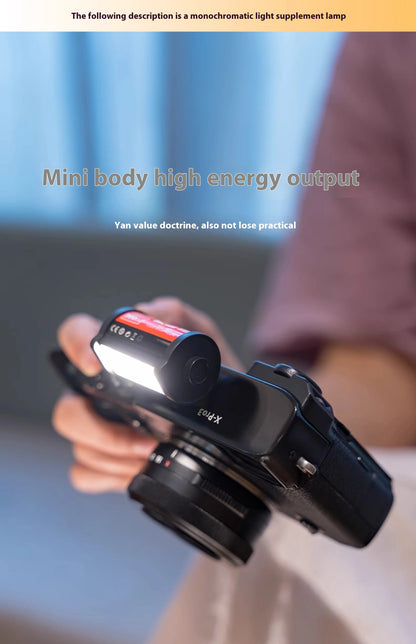 TTARTISAN RGB BI Fill Light Video Light Magnetic Mount Reteo Film Style Mini LED Light 0.5W 3000/4500/6000K CRI 95+ 300mAh TT