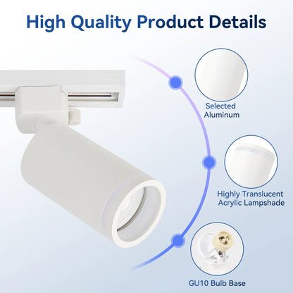 Led Track Light GU10 Spotlight 110V 220V Track Pendant Indoor for Home Decor Kitchen Bedroom Ceiling Lamp Fixture Track Lighting