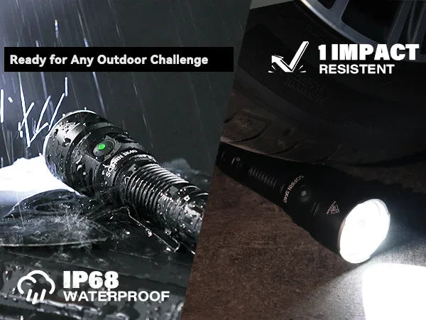 NEW SOFIRN SK40 3200lm Tactical Flashlight 580m Powerful Bright SFT70 LED IP68 waterproof Torch with Dual Switch