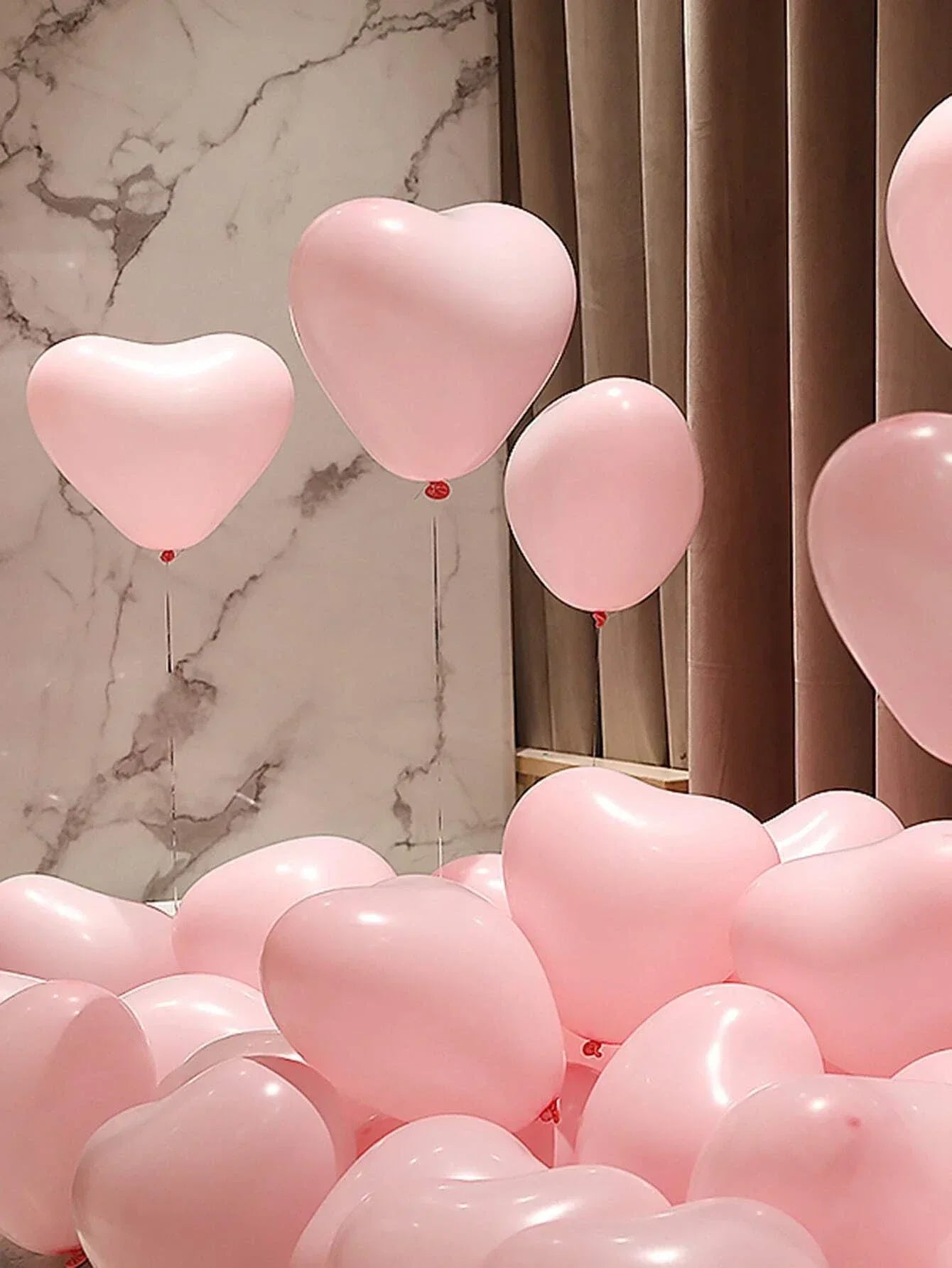 10/20Pcs Heart Shaped Balloons Red Pink Black Latex Balloon for DIY Valentine's Day Engagement Wedding Party Anniversary Decor
