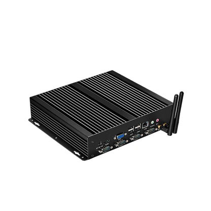XCY Fanless Industrial Mini PC Intel Core I5-3317U 4x COM DB9 8x USB Support Windows XP/7/8/10 Linux