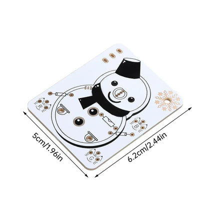 Ice and snow themed LED snowman electronic beginner learning welding fun DIY kit LED light-emitting tube module DIY snowman kit
