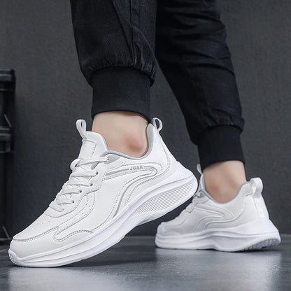 Spring Autumn Mens Leather Casual Sneakers Men Black White Sneakers Cheap Plus Big Size 47 48 49 50 51 52 Dropshipping