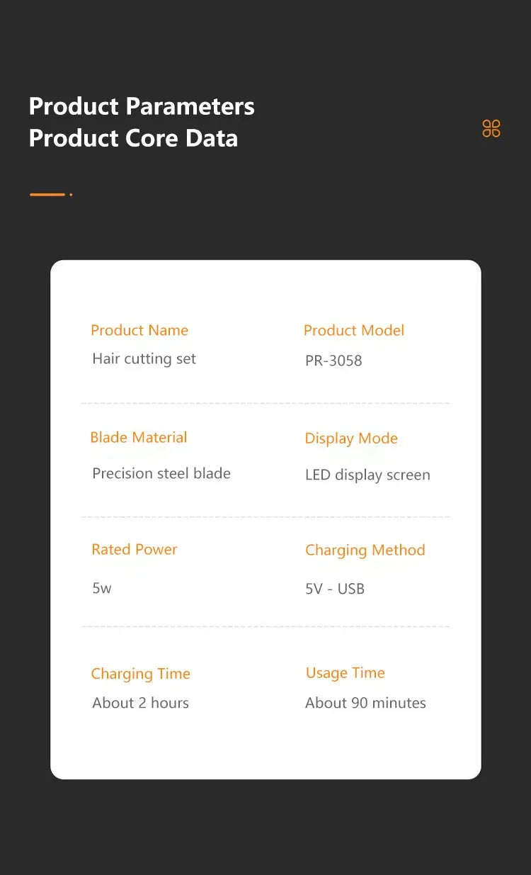 XIAOMI Youpin 5 in 1 Hair Trimmer Machine LCD Display Clippers Barber Professional Hair Cutting Machines Men's Electric Shaver