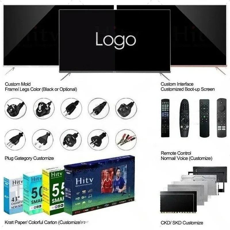 【Hot】43 Inch OLED 4K Ultra HD Smart Android TV | Ultra-Thin Bezel Design, HDR, For Bedroom Gaming