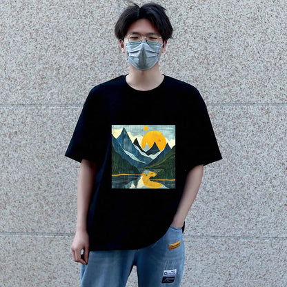 Autumn scenery Heat Transfer Stickers For Clothing Shoes Heat Transfer Stickers Or Clothing Hoodies DIYT Shirt Jacket Patches