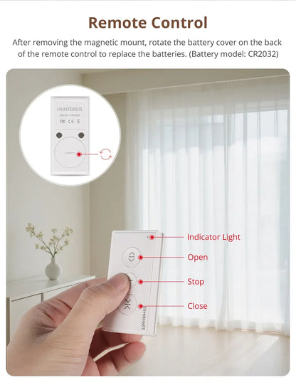 Matter Over WiFi Smart Sliding Curtain Motor Support Google Home Smartthings Homekit Alexa Control Automatic Curtain System
