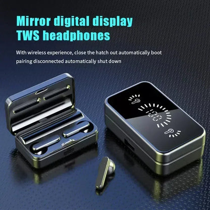 TWS Bluetooth-Compatible Earphones Stereo Sport Headset Waterproof Wireless Headphone  Earbuds With Mic for all smartphones