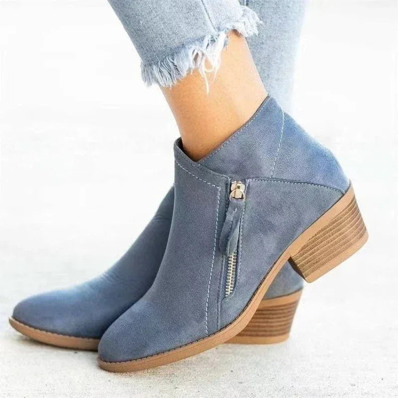 Fashion Versatile Women Shoes Winter New Pointed Heel Shoes Thick Sole Anti Slip Women's Boots Simple Comfor Women's Ankle Boots