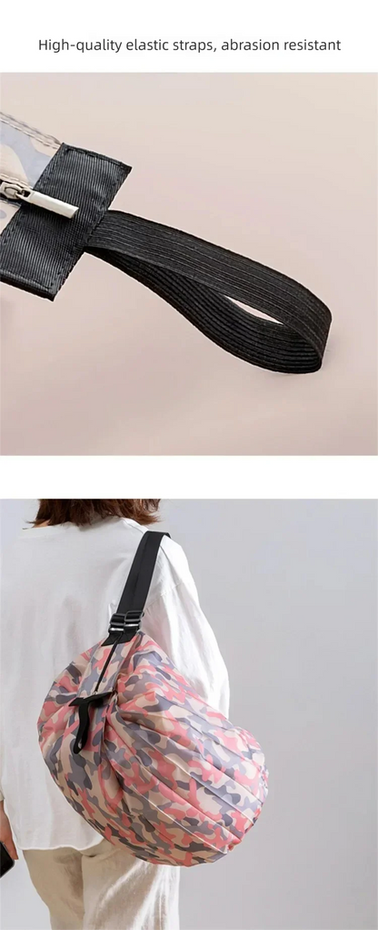 Foldable Eco-friendly Waterproof Storage Bag Portable Handbag for Travel Shopping Bag Travel Essentials Extra Large Capacity