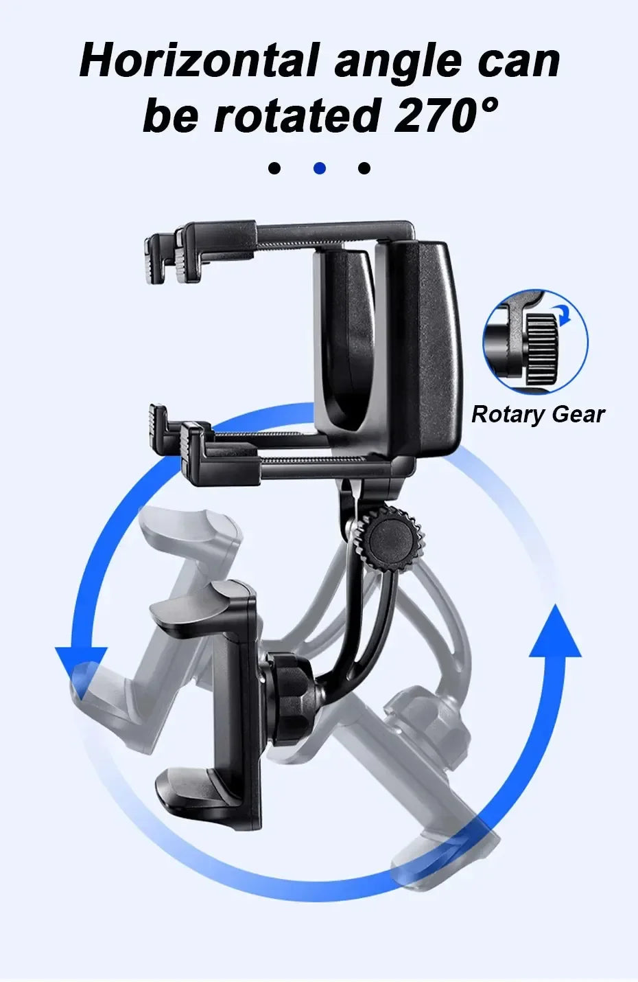 360  Foldable Navigation GPS Bracket Car Phone Holder Rearview Mirror Mount Adjustable Cell Phone Support Stable For Smartphone