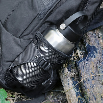 TOMSHOO 1.05L Stainless Steel Water Bottle Leak Proof Sports Bottle W 750ml Water Cup Coffee Mug Hanging Pot for Outdoor Camping