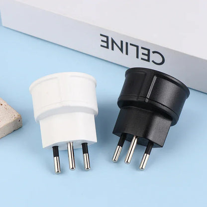 1 Pc European France To Swiss Plugs Travel Adapter 3 Pin Plug 10A 250V Power Plug EU To Switzerland Electrical Plug Socket