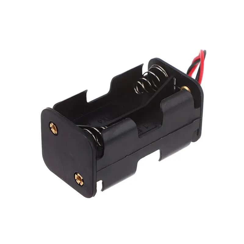 AA Battery Holder 6V for 4 x AA Batteries Plastic Storage Box AA Battery Case Dual Layers With Wire Lead Power Battery Storage