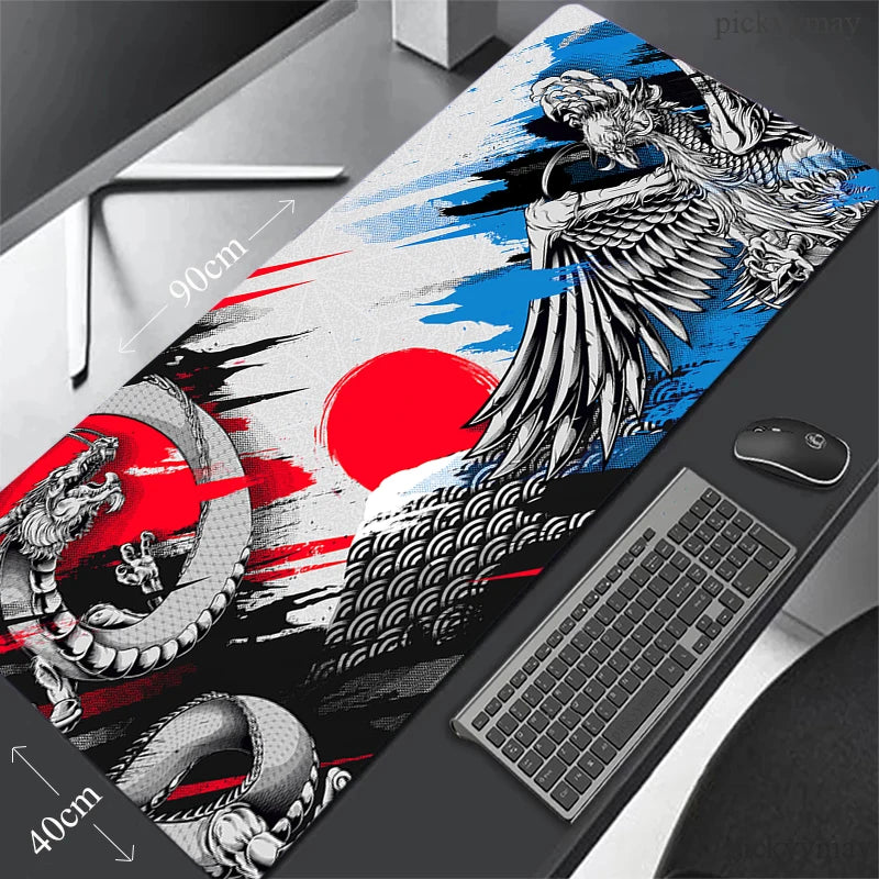 Fish Mouse Pad Gaming Mousepad Mat Gamer Mouse Mat Keyboard Mat Desk Mat Carpet Mausepad XXL For Computer Laptop Pad