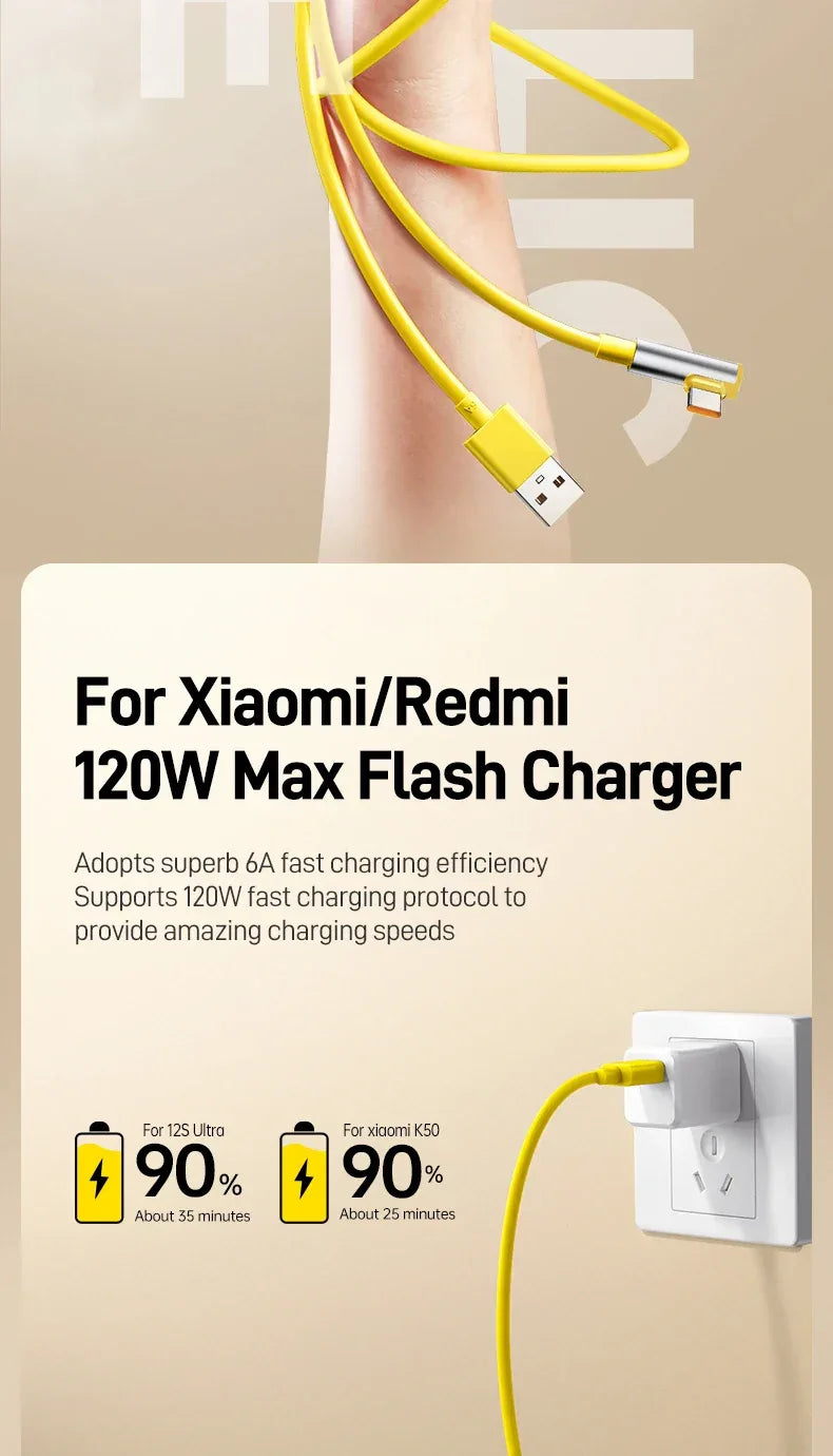 67W USB Fast Charger For Xiaomi 14 13 12 11 Pro Ultra Lite USB A To Type C Quick Charging Phone Data Cable For Redmi Note 13 12