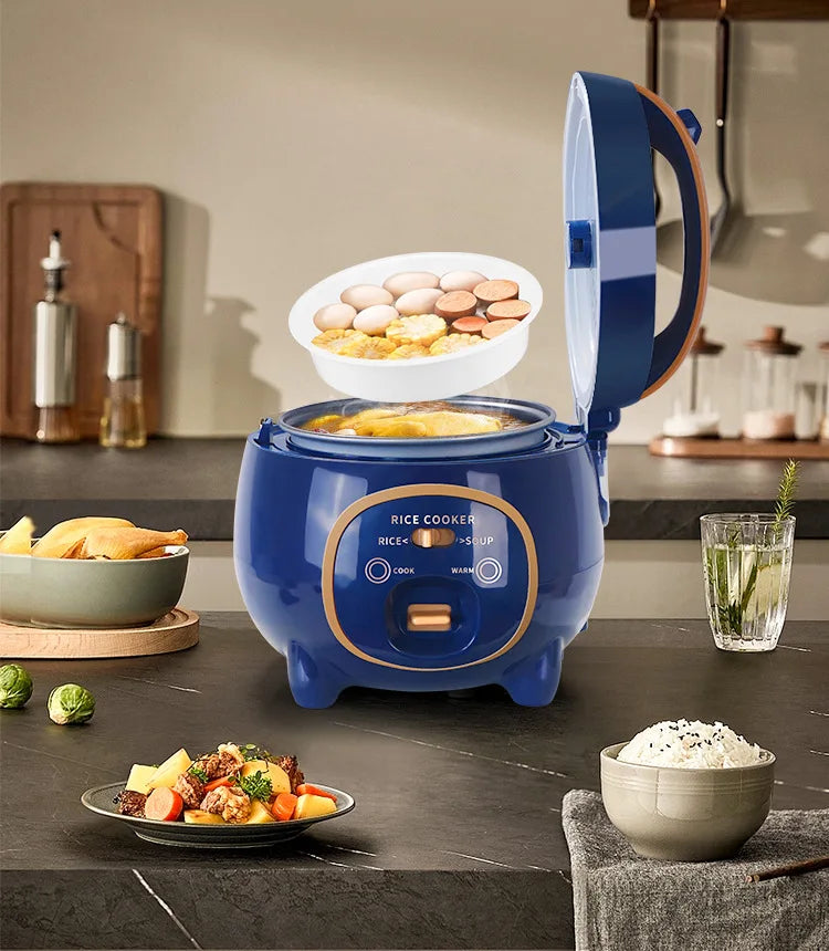 110V-220V Household Kitchen Electric Cooking machine Mini 1.8L Rice Cooker for Boiling Water, Rice, and Soup