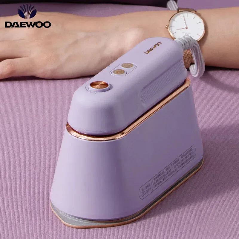 DAEWOO Portable Steam Iron Mini Electric Garment Steamer Clothes Hanging Machine For Travel Business Trip HI-029