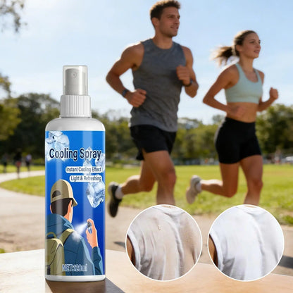 Cool Spray For Summer Household Instant Cooling Spray Natural Plant Extracts Cooling Artifact For Camping Outings Traveling
