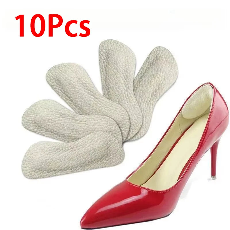 Cowhide Heel Protectors Stickers Sneakers Heels Feet Pads Genuine Leather Non Slip Shoe Pads Foot Pain Relievers Shoes Inserts