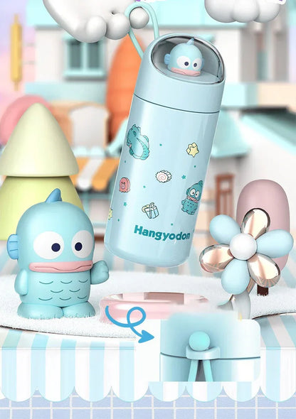 350MLStainless Steel Thermos Cups Student Kids Anime Cartoon Vacuum Flask Cute kitten/Dog/Bear Insulated Water Bottles Tumbler
