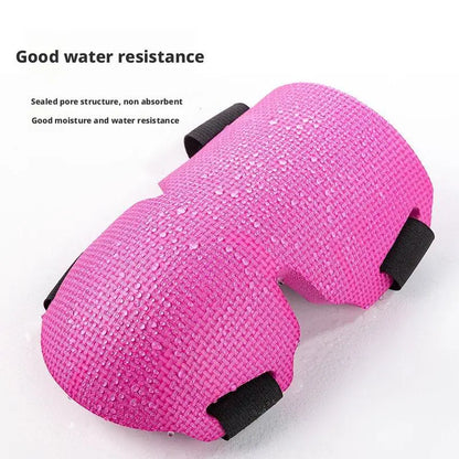 1pair Knee Protection Pad Labor Insurance Garden Knee Pads Thickened Wear-Resistant Knee Protectors with Adjustable Straps