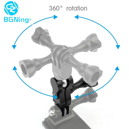 Universal Aluminum Arm Adapter Mount Bracket Connector W/ Knob 1/4'' Inch Screw for GoPro for OSMO Action YI Sports DSLR Cameras