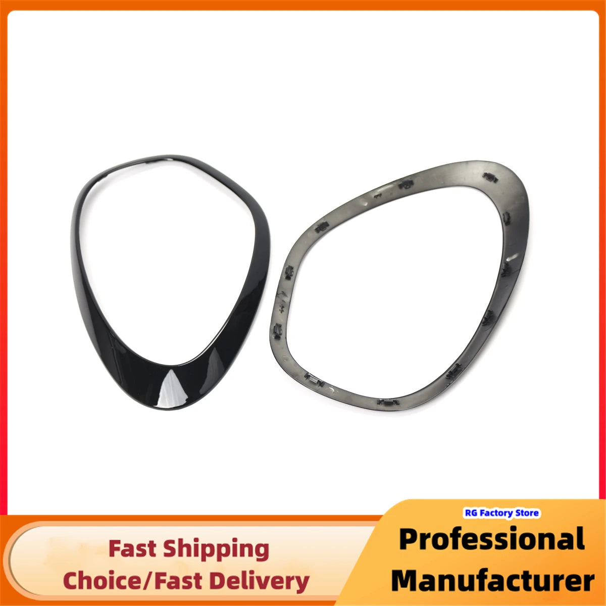 1Pair Headlamp Tailight Bezel Decor Cover For MINI R60 Cooper Countryman 2011-2016 Headlight Ring Bezel Trim Surround Cover