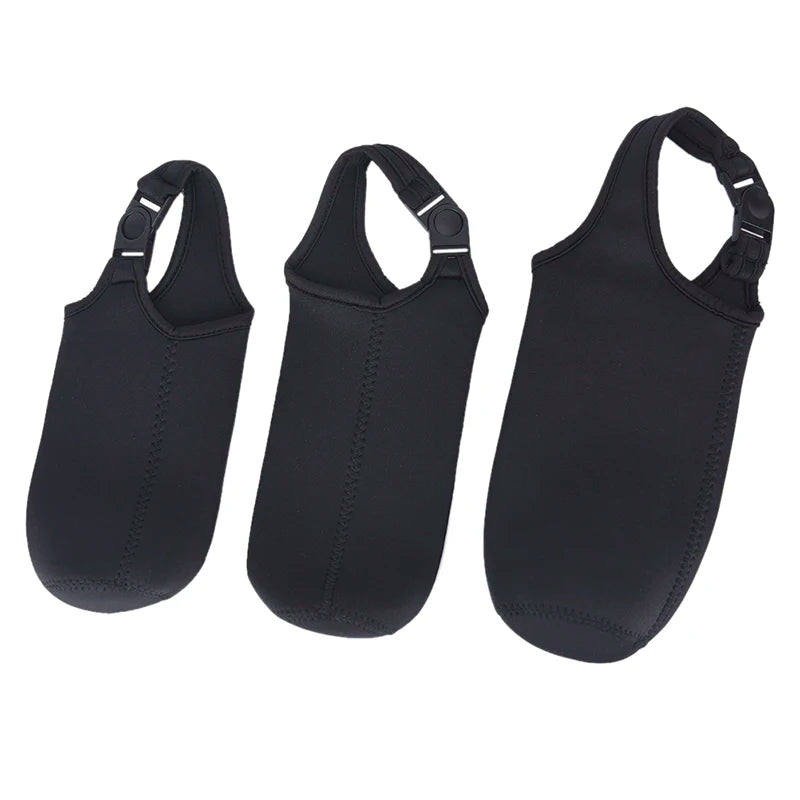 【SE】Portable Water Bottle Insulated Neoprene Holder Pouch Bag 420ML/550ML/750ML Travel Thermos Cup Cover With Adjustable Strap