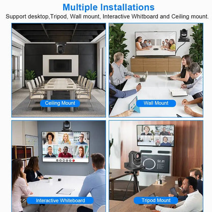 Runpu NDI PTZ Camera Ai Tracking Conference Camera Ptz Video SDI HDMI USB POE Live Streaming Camera for Video Confere Church