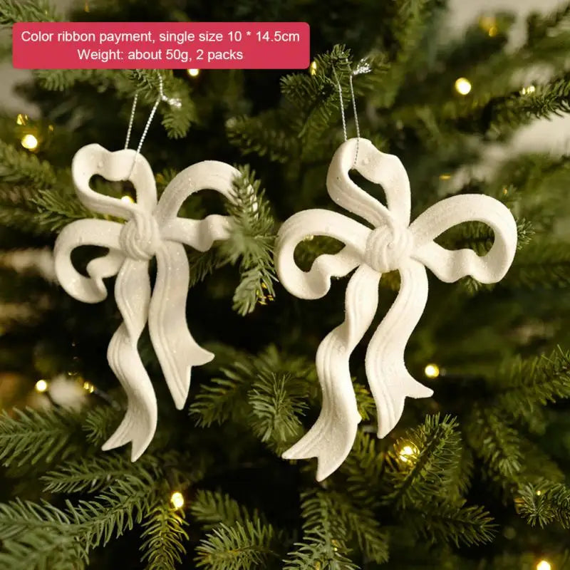 3Pcs Xmas Tree Pendants Snowflake Angel Deer Hanging Ornaments Christmas Decorations For Home Kids Toy New Year Party Decor