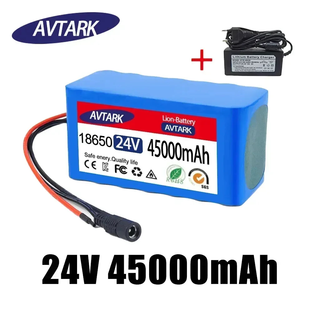 NEW 7s3p 24V 100Ah 18650 Efficient stable Lithium Battery Li-ion Battery pack and US/EU 2A Charger Battery Pack for Bicycle
