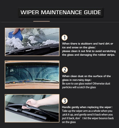 Car Vehicle Insert Rubber strip Wiper Blade (Refill) 6mm Soft 14" 16" 17" 18" 19" 20" 21" 22" 24" 26" 28" 1pcs Accessorie