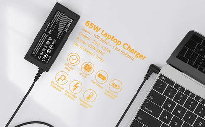 65W Laptop Charger for Lenovo Flex 5 4 6 11 14 15 Ideapad 3 5 110   130s 310 320 330 330s 510 520 530s 710s Adapte Power Supply