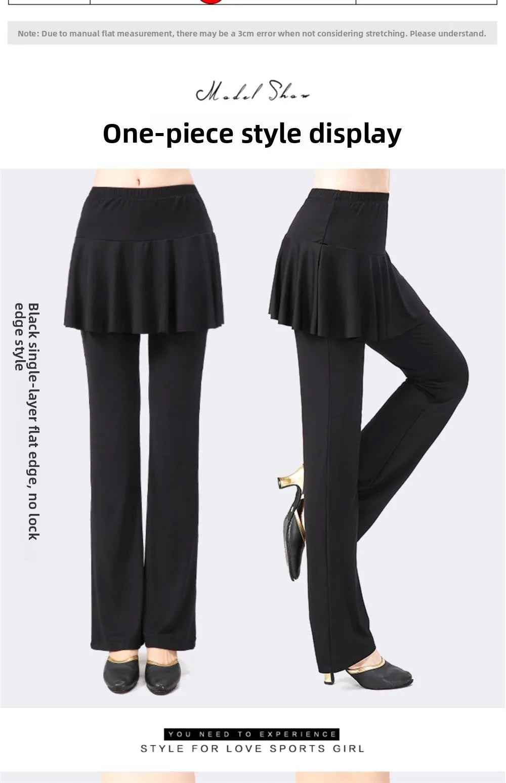 Qui Dry Dance Pants Women's High Waist Long Trousers Skirt Sports Fitn Square Dance orm Breathable Comfortable Fabric