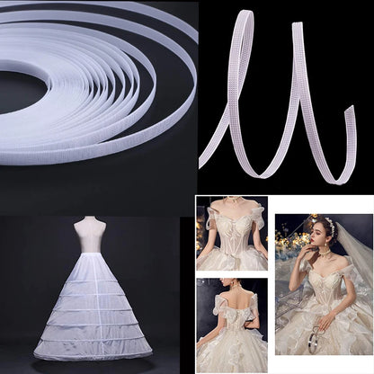 50Yards Polyester Boning for Sewing Sew Through Corset Low Density Boning Wedding Party Dress Bridal Gowns Nursing Caps Supplies