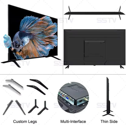 Guangzhou 43 Inch Smart Tv 30 43 50 55 65 Inches 1080 4k Uhd Video Android Wifi Smart LED TVs Television