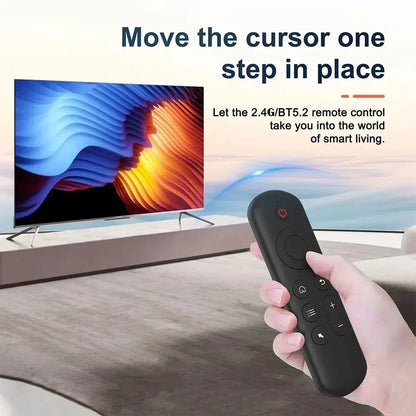 2.4GHz Wireless M5 Air Mouse BT 5.2 Mini Keyboard Backlit Remote Control IR Learning Remote Control for PC Android TV Box
