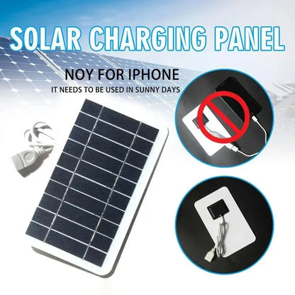 Portable Solar Panel With USB for Outdoor Hiking Camping Mobile Phone Battery Charging Bank Charging Panel