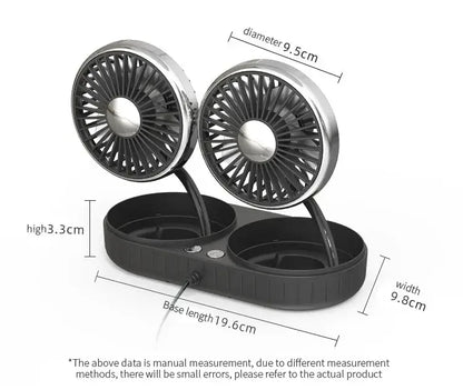 Grande ventilador do carro elétrico, resfriamento do caminhão, ar condicionado, saída de ar, ventilador pequeno