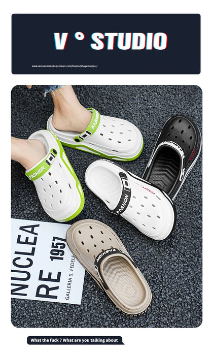 New Breathable sandals For Women Men Summer EVA Garden Clogs Shoes Outdoor Holes Beach Slippers Comfortable House Slides