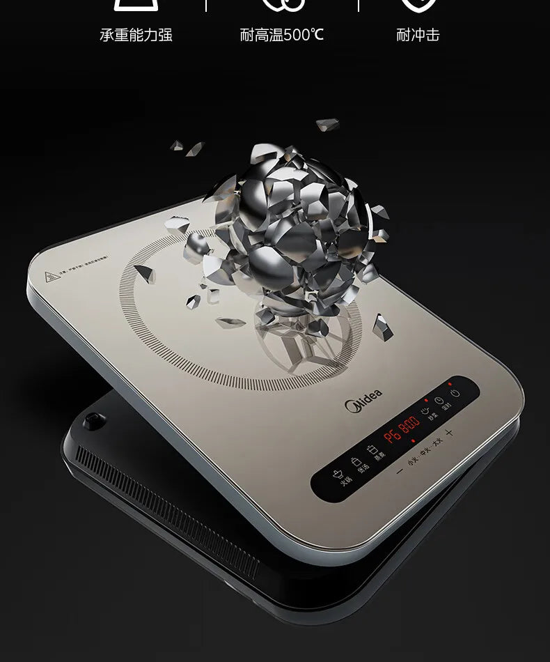 Midea Induction Cooker 2200W High Power Home Cooktop Built-in Timer Hotpot Cooker C22-Micca708 220V