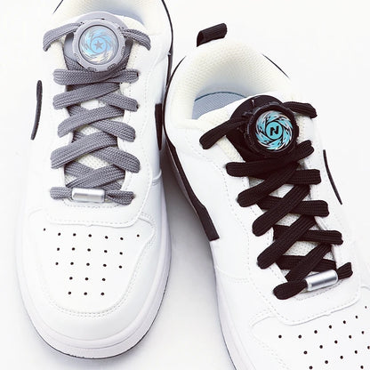Automatic Flat Shoelaces Without ties casual shoes Swivel Buckle Laces Adults Kids Sneakers No Tie Shoe laces
